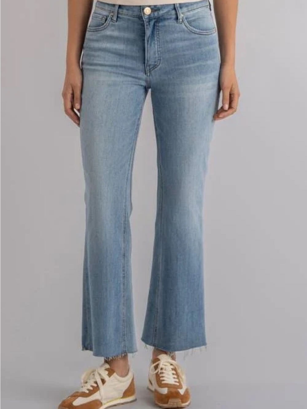 Kut from the Kloth Light Blue High-Rise Flare Jeans